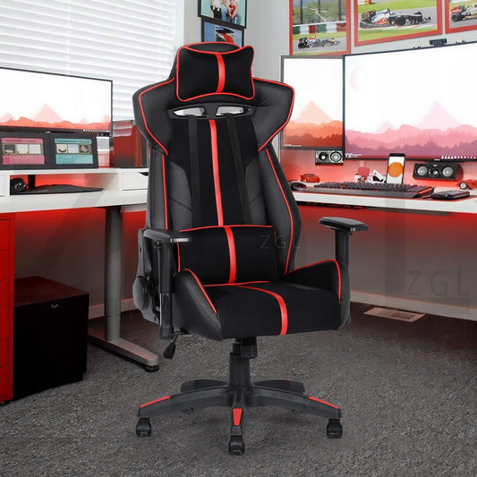 Gaming Chair Racing Office Chair Recliner Swivel Rocker PU  Cineraria