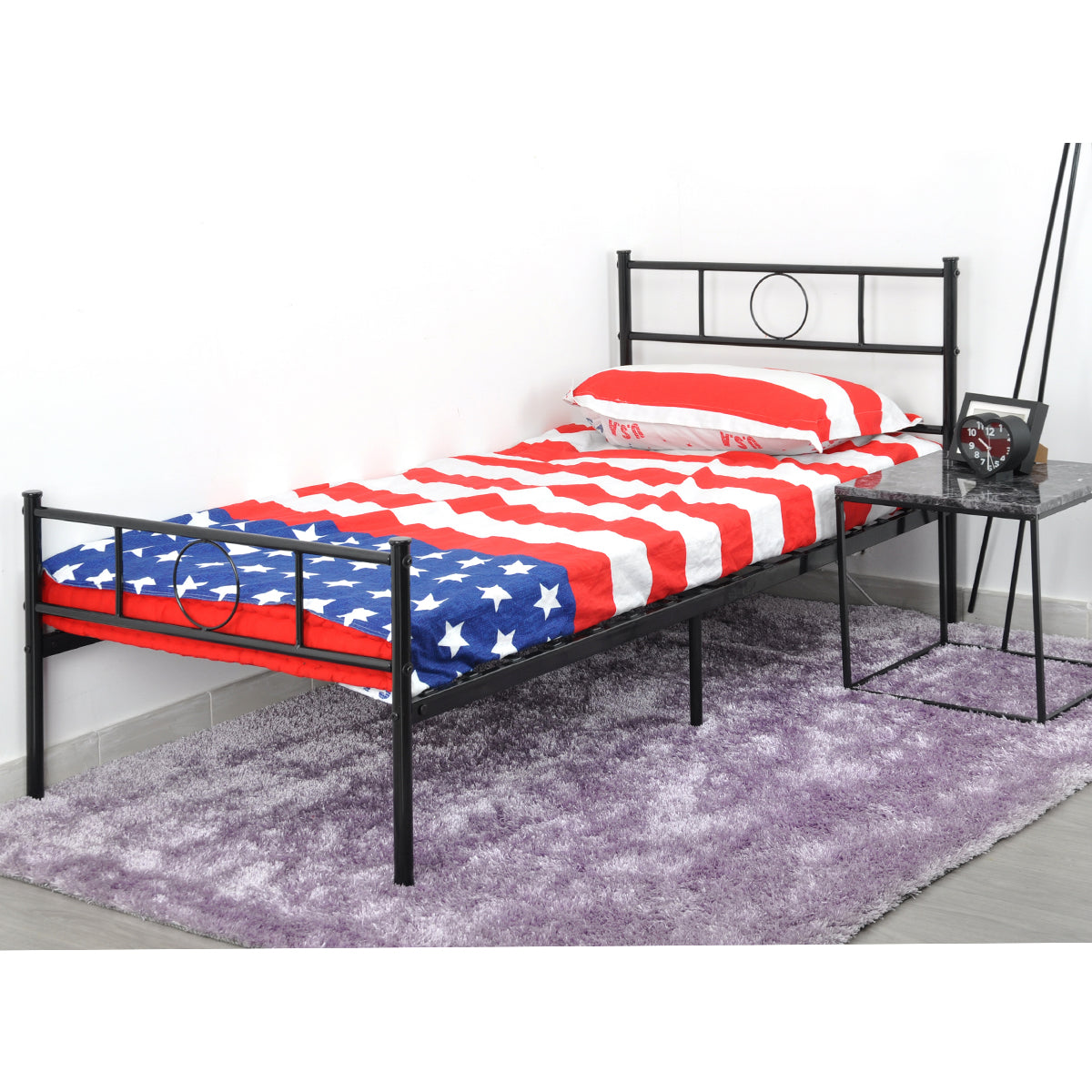 Single Bed Metal Bed Frame Metal Bed Frame Circle