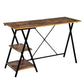 Computer Desk with Storage Shelves Study Writing Table Cloone