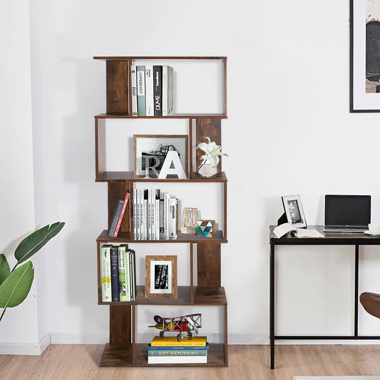 Bookcase 5 Shelves Bookshelf Storage Organizer Concord