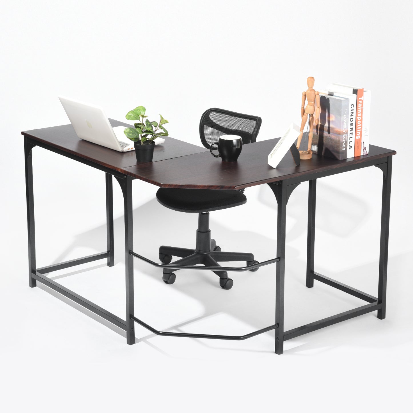 L-Shaped Computer Office Desk Writing Workstation Corwith
