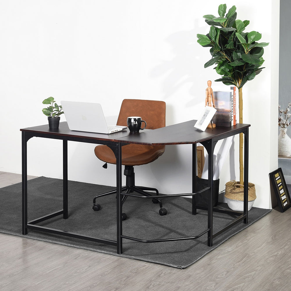 L-Shaped Computer Office Desk Writing Workstation Corwith