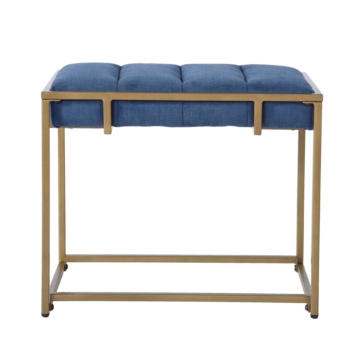 Ottoman Vanity Stool Footrest Stool Fabric Seat Cowan