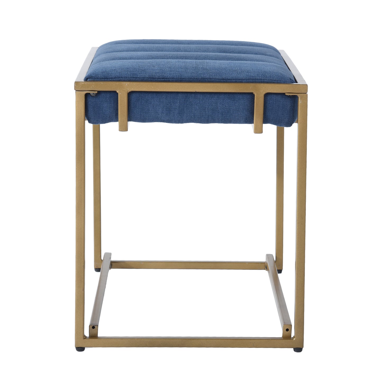 Ottoman Vanity Stool Footrest Stool Fabric Seat Cowan