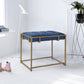 Ottoman Vanity Stool Footrest Stool Fabric Seat Cowan