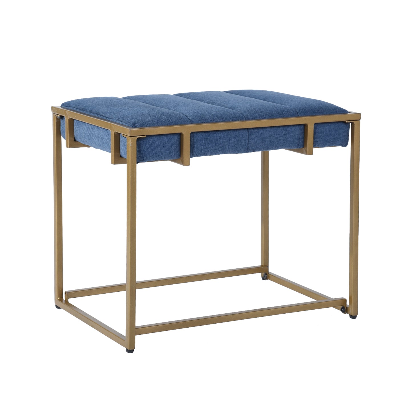 Ottoman Vanity Stool Footrest Stool Fabric Seat Cowan