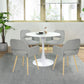 Dining Chairs Fabric Upholstered Metal Legs Armrest Cromwell