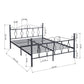 Double Bed Metal Bed Frame Metal Bed Frame Dandy