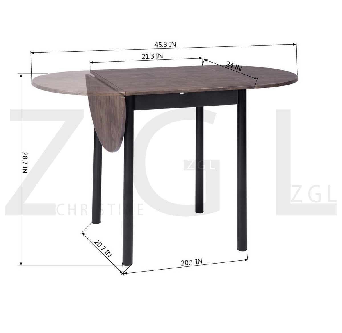Dropleaf Extendable Dining Table Deane