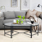 Set of 3 Glass Coffee Table End Table Design Demaio