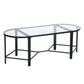 Set of 3 Glass Coffee Table End Table Design Demaio
