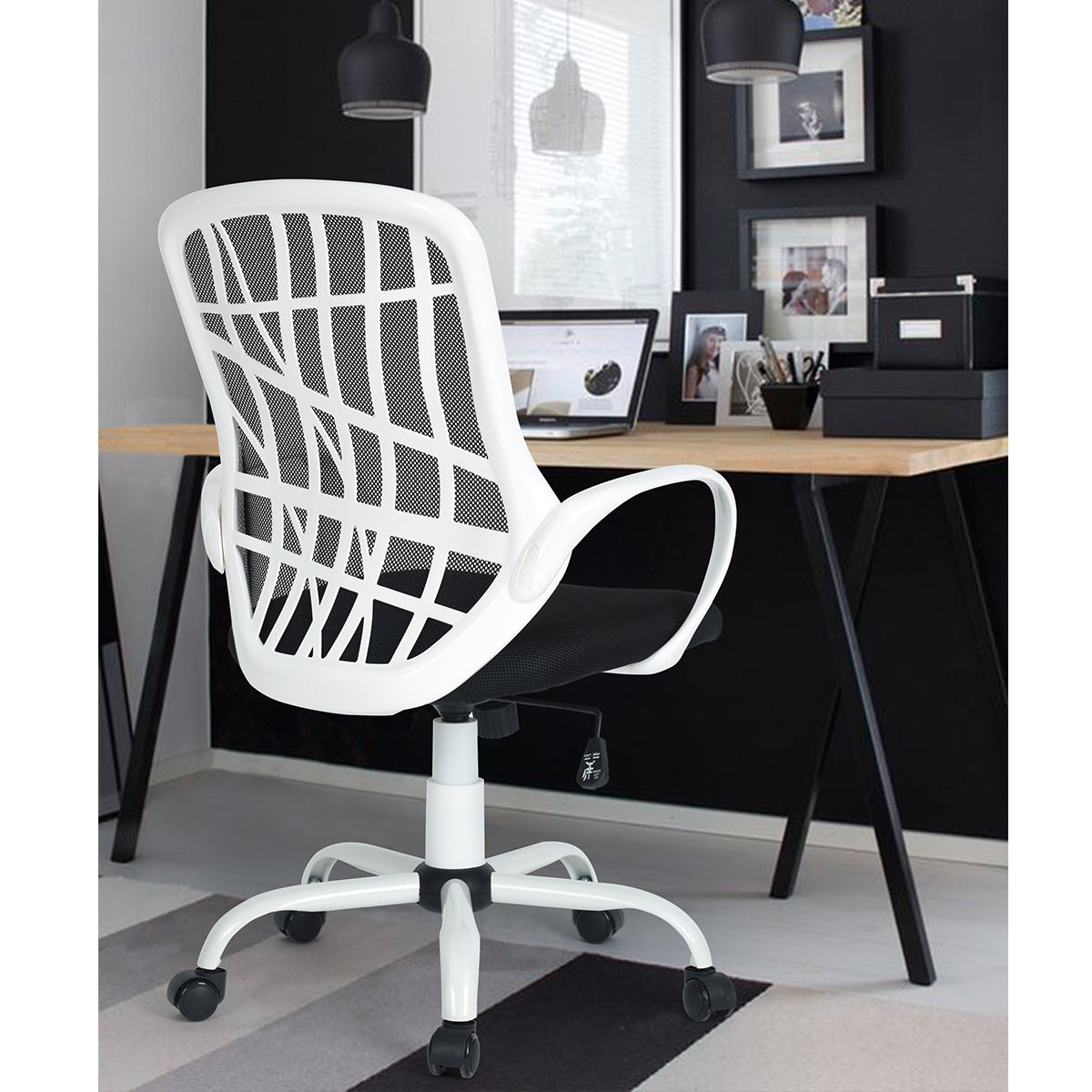 Ergonomic Office Chair Modern Home Office Desk Chair Mesh Upholstery Desert