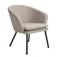 Accent Chair Fabric Upholstered Metal Legs Armrest Dining Chair Dixier