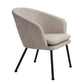 Accent Chair Fabric Upholstered Metal Legs Armrest Dining Chair Dixier