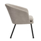 Accent Chair Fabric Upholstered Metal Legs Armrest Dining Chair Dixier