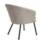 Accent Chair Fabric Upholstered Metal Legs Armrest Dining Chair Dixier