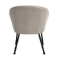 Accent Chair Fabric Upholstered Metal Legs Armrest Dining Chair Dixier