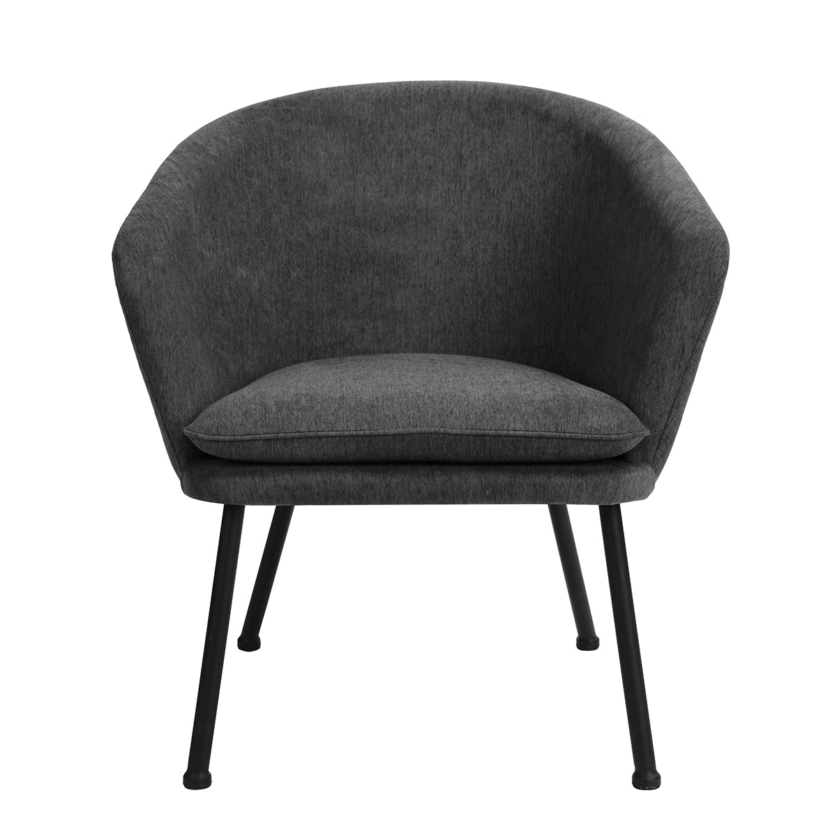 Accent Chair Fabric Upholstered Metal Legs Armrest Dining Chair Dixier