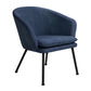Accent Chair Fabric Upholstered Metal Legs Armrest Dining Chair Dixier