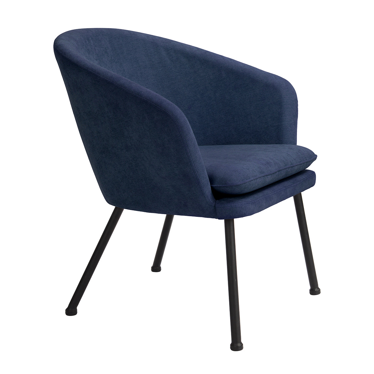 Accent Chair Fabric Upholstered Metal Legs Armrest Dining Chair Dixier