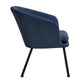Accent Chair Fabric Upholstered Metal Legs Armrest Dining Chair Dixier