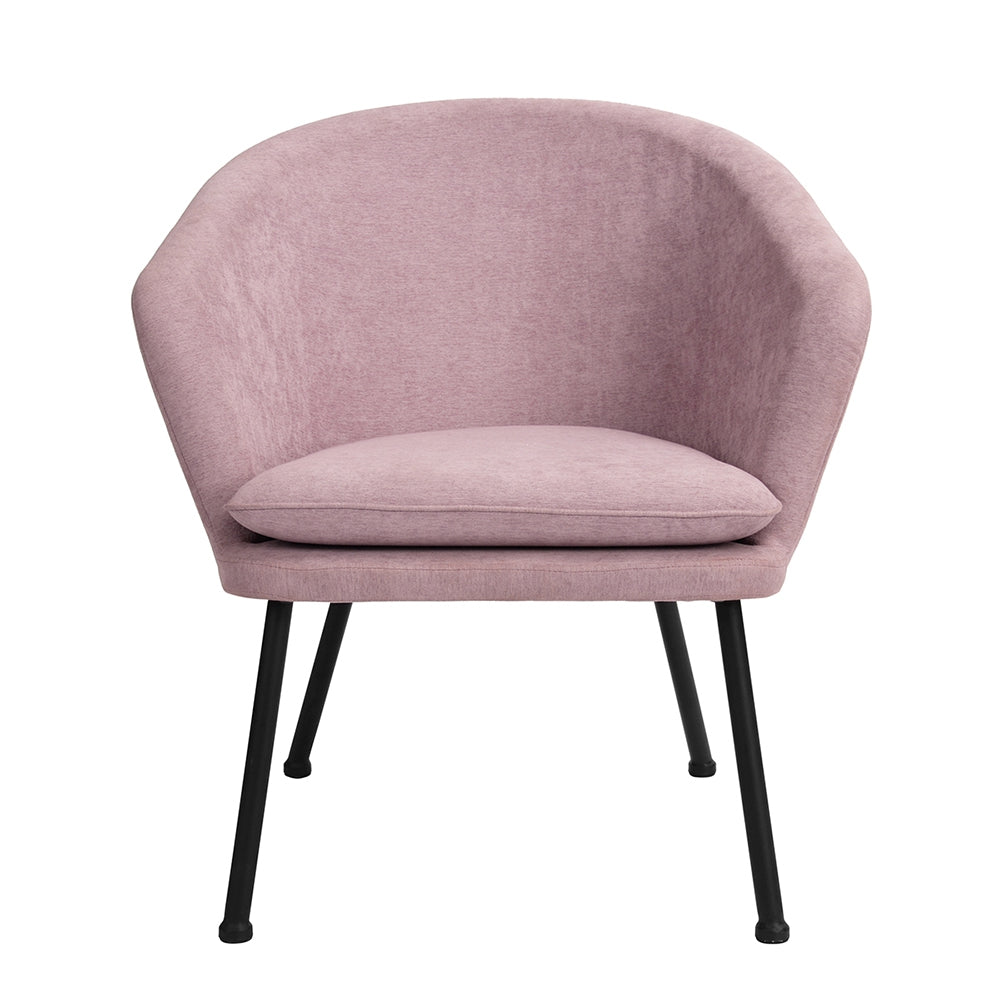 Accent Chair Fabric Upholstered Metal Legs Armrest Dining Chair Dixier