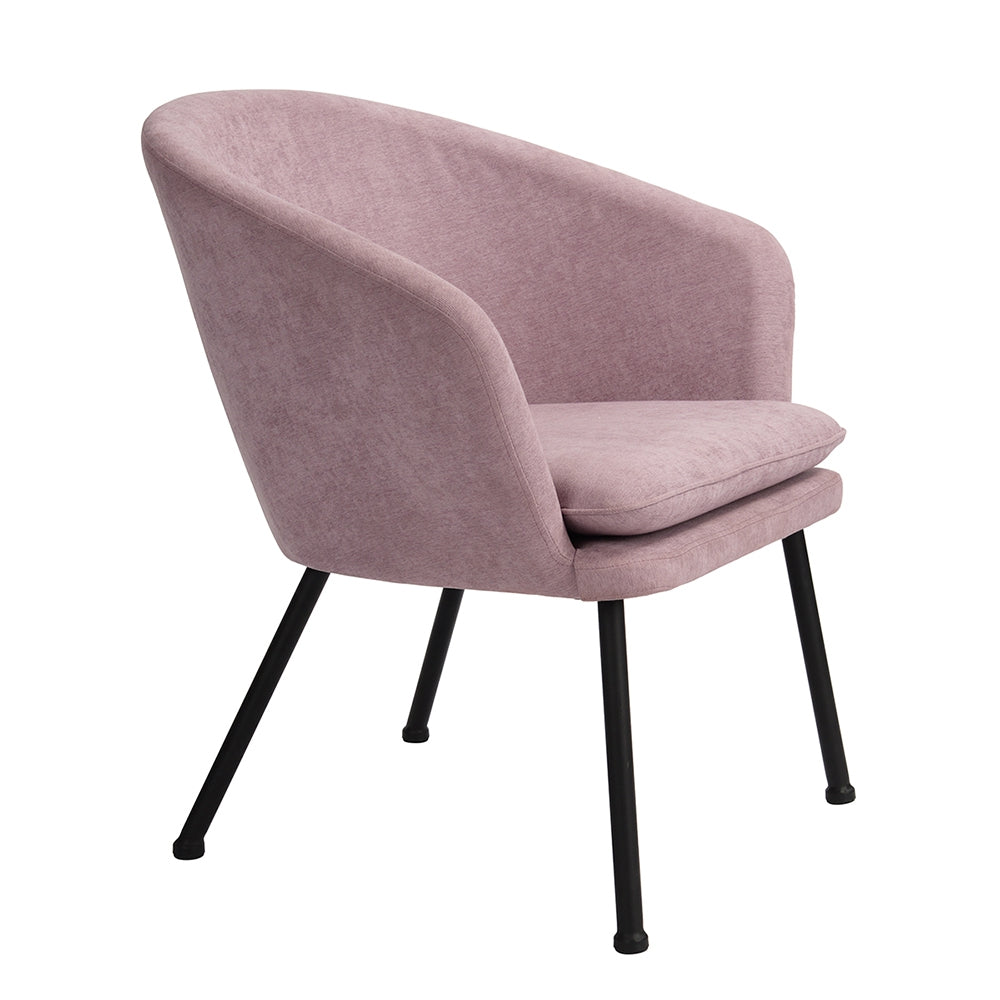 Accent Chair Fabric Upholstered Metal Legs Armrest Dining Chair Dixier