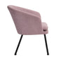 Accent Chair Fabric Upholstered Metal Legs Armrest Dining Chair Dixier