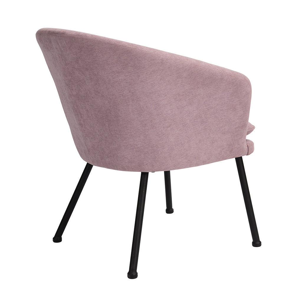 Accent Chair Fabric Upholstered Metal Legs Armrest Dining Chair Dixier