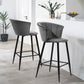 Barstools Velvet Upholstered Bar Stools Doncic