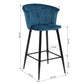 Barstools Velvet Upholstered Bar Stools Doncic
