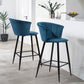 Barstools Velvet Upholstered Bar Stools Doncic