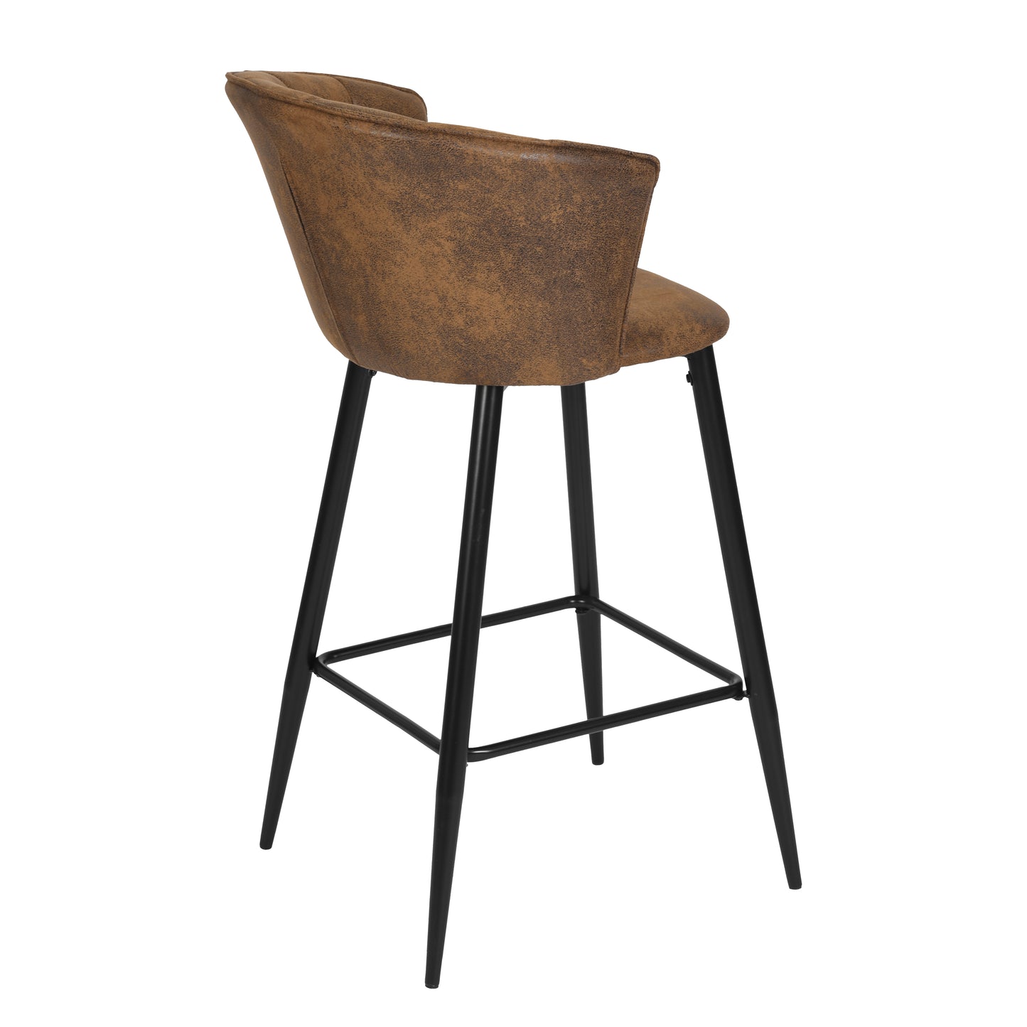 Barstools Suede Upholstered Bar Stools Doncic