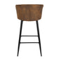 Barstools Suede Upholstered Bar Stools Doncic
