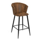 Barstools Suede Upholstered Bar Stools Doncic