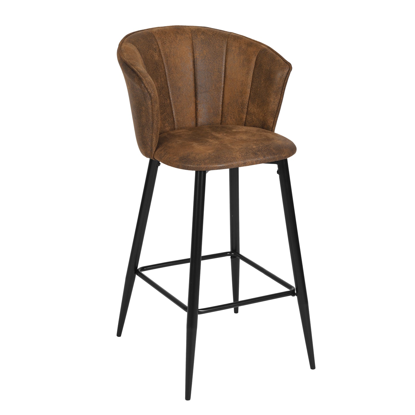 Barstools Suede Upholstered Bar Stools Doncic