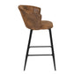 Barstools Suede Upholstered Bar Stools Doncic