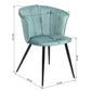Dining Chairs Velvet Upholstered Metal Legs Doncic