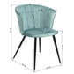 Dining Chairs Velvet Upholstered Metal Legs Doncic