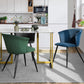 Dining Chairs Velvet Upholstered Metal Legs Doncic