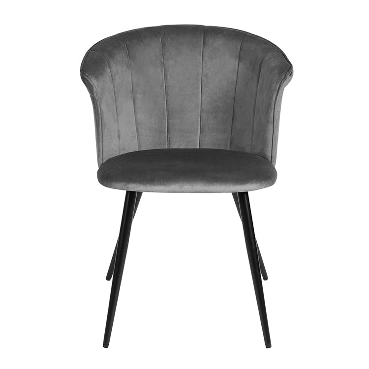 Dining Chairs Velvet Upholstered Metal Legs Doncic