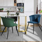Dining Chairs Velvet Upholstered Metal Legs Doncic