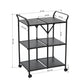 Folding Rolling Kitchen Trolley Serving Cart Elias