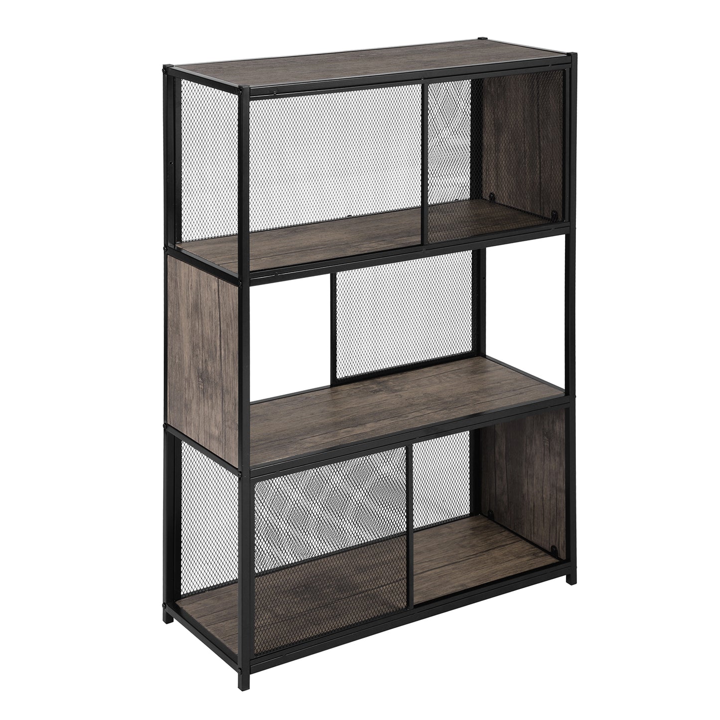 Bookcase 3 Shelves Bookshelf Storage Organizer Emely