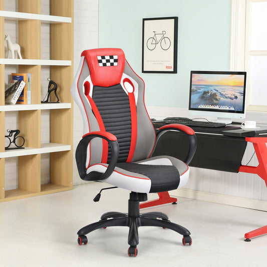 Gaming Chair Racing Office Chair Recliner Swivel Rocker Mesh PU  Eminem