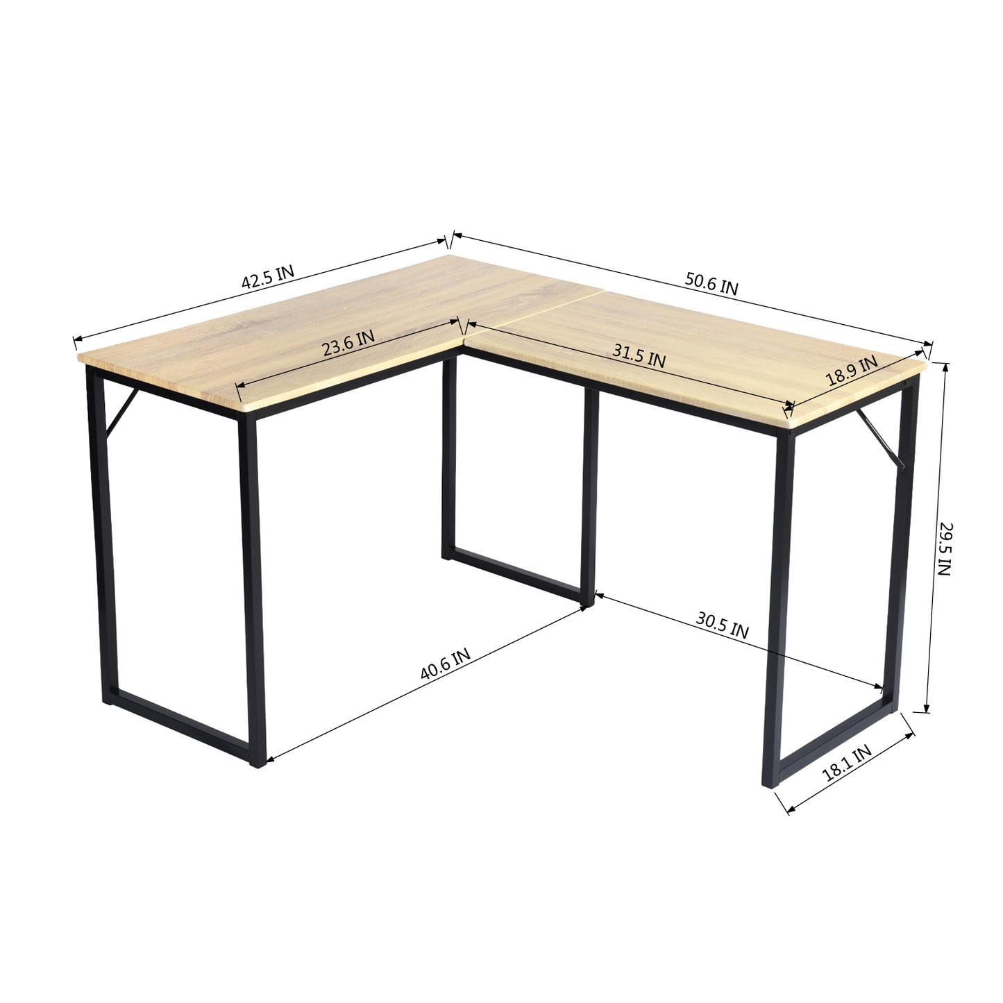 L-Shaped Computer Office Desk Enable