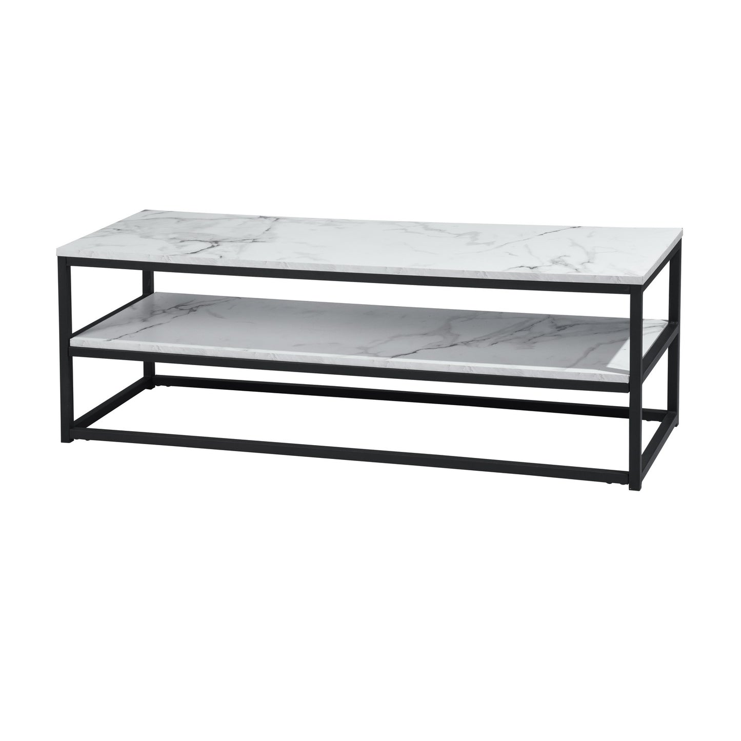 TV Stand with 3 Shelves Coffee Table Facto