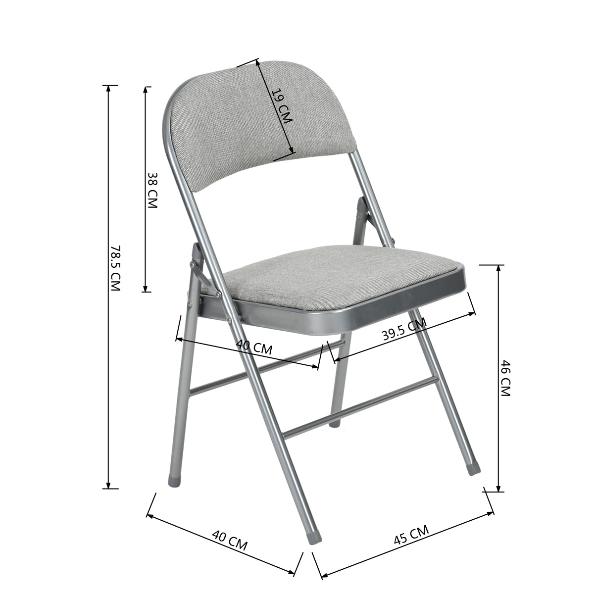Fabric Upholstered Folding Chairs Fair