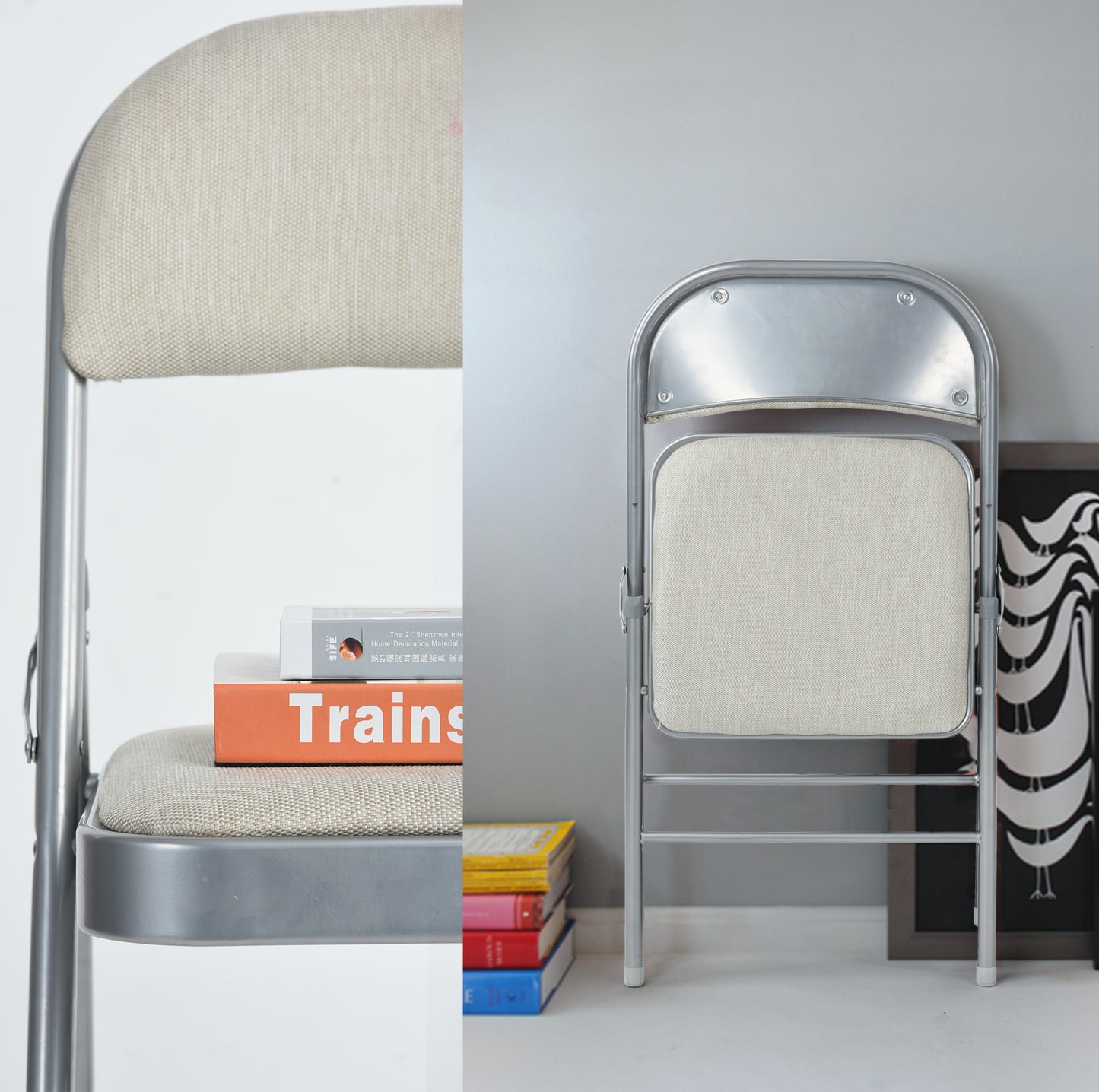 Fabric Upholstered Folding Chairs Fair