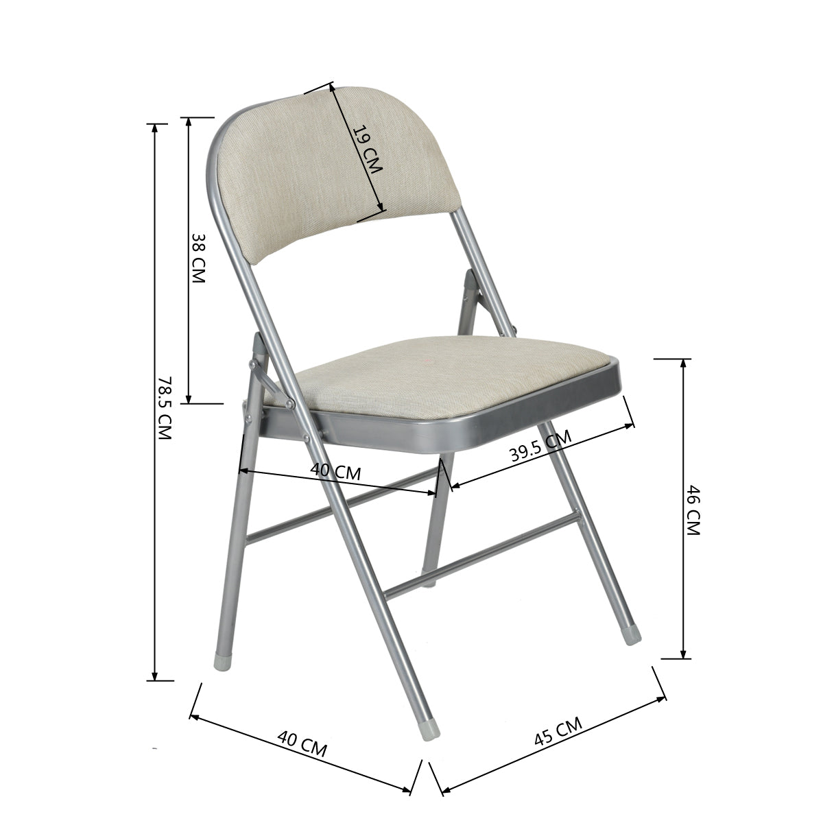 Fabric Upholstered Folding Chairs Fair